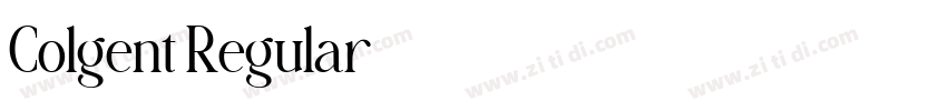Colgent Regular字体转换